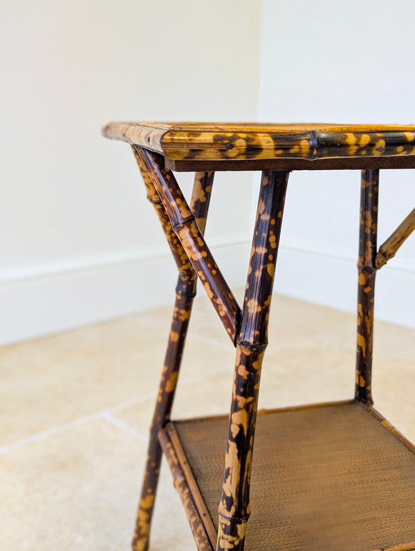 Antique Victorian Bamboo Occasional Table c.1890