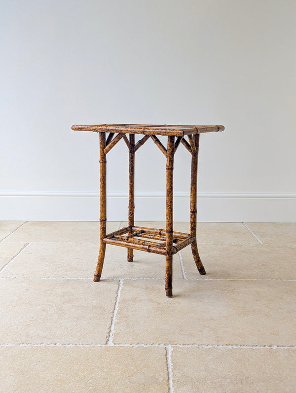 Antique Victorian Bamboo Occasional Table c.1890