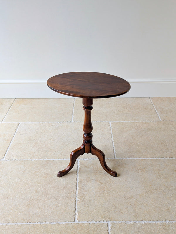 Antique Georgian Mahogany Oval Tilt-Top Tripod Wine Table c.1820