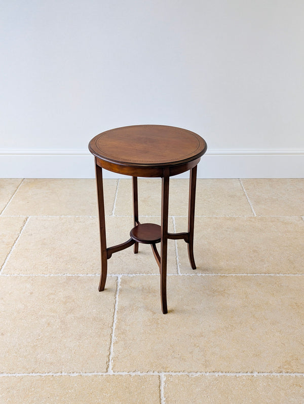Antique Edwardian Mahogany Circular Occasional Table c.1905