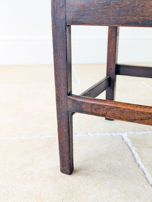 Pair of Antique Georgian Oak Country Side Chairs c.1800