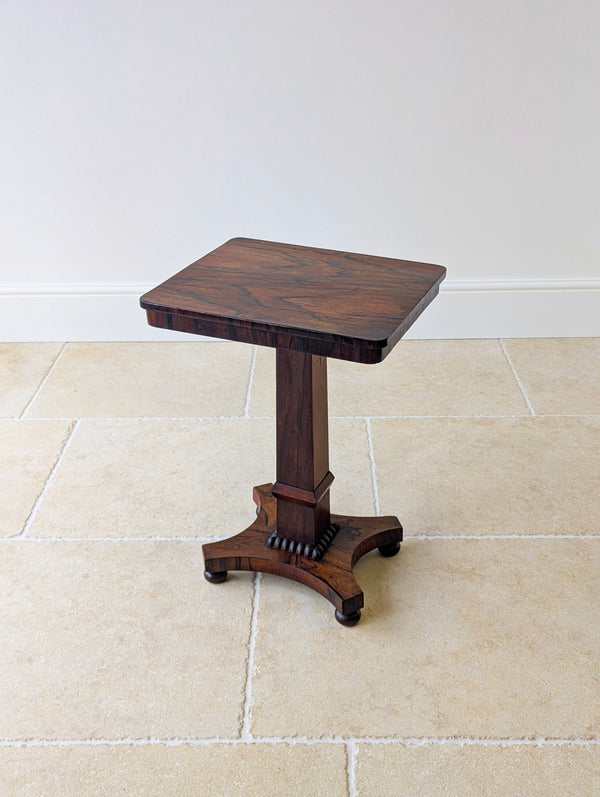 Antique Regency Rosewood Pedestal Occasional Table c.1820