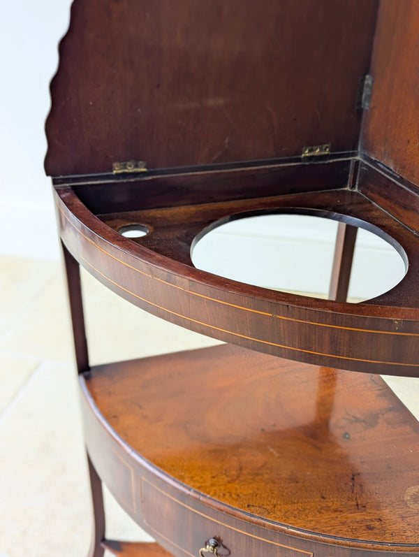 Antique Georgian Mahogany Corner Stand c.1810