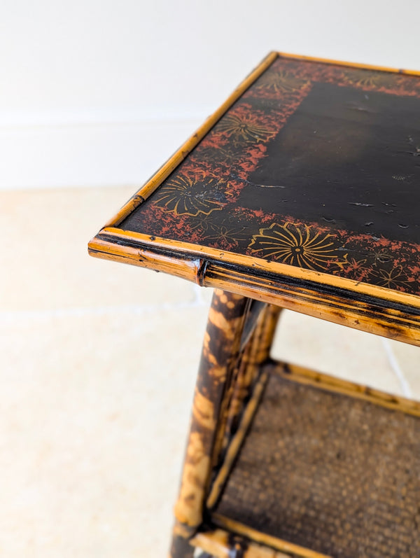 Antique Victorian Bamboo Occasional Table c.1890
