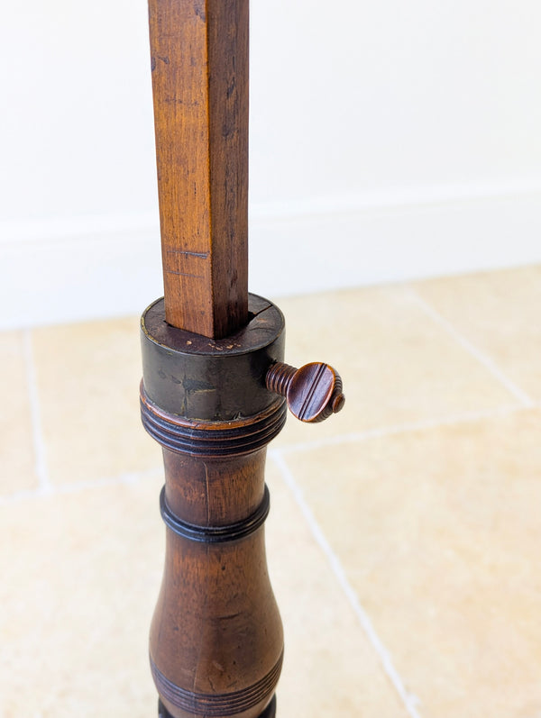 Antique William IV Mahogany Lyre-Form Music Stand c.1830