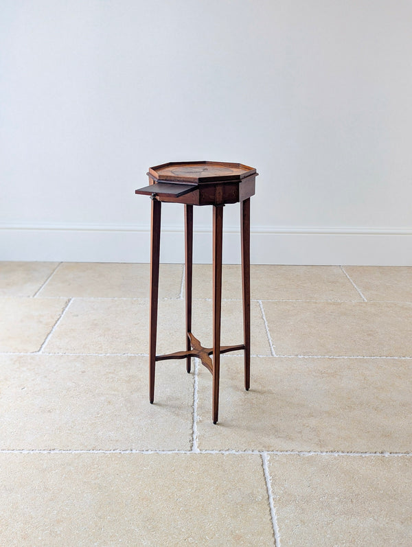 Antique Georgian Mahogany Octagonal Sheraton Urn Stand c.1780