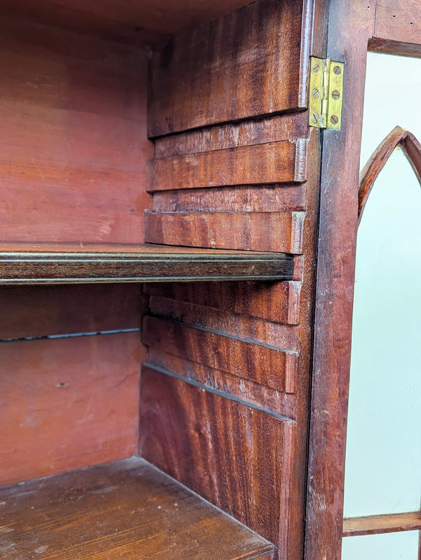 Antique Georgian Mahogany Bookcase Cabinet c.1800