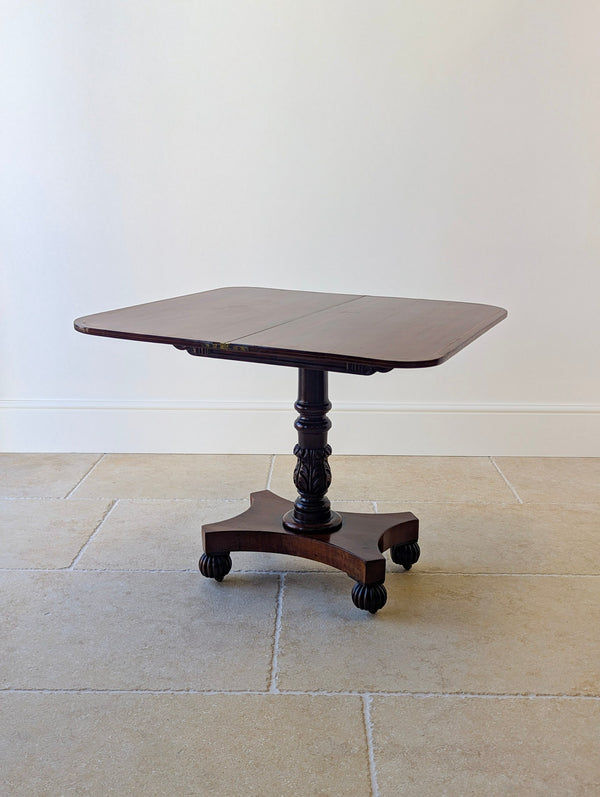 Antique William IV Mahogany Fold-Over Tea Table c.1830