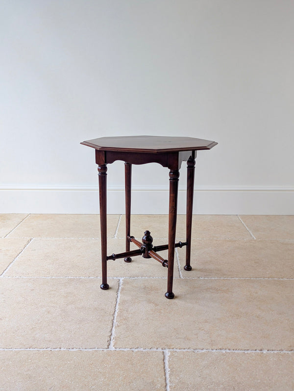 Antique Victorian Aesthetic Movement Mahogany Octagonal Occasional Table c.1890