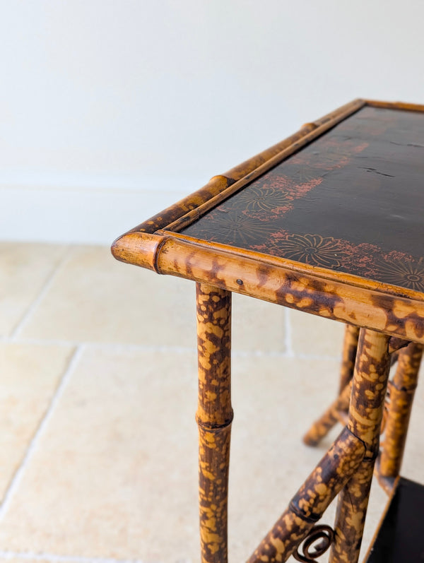Antique Victorian Bamboo Occasional Table c.1890