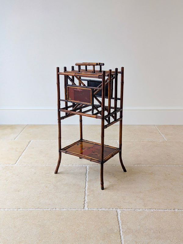 Antique Victorian Aesthetic Movement Bamboo Canterbury c.1890
