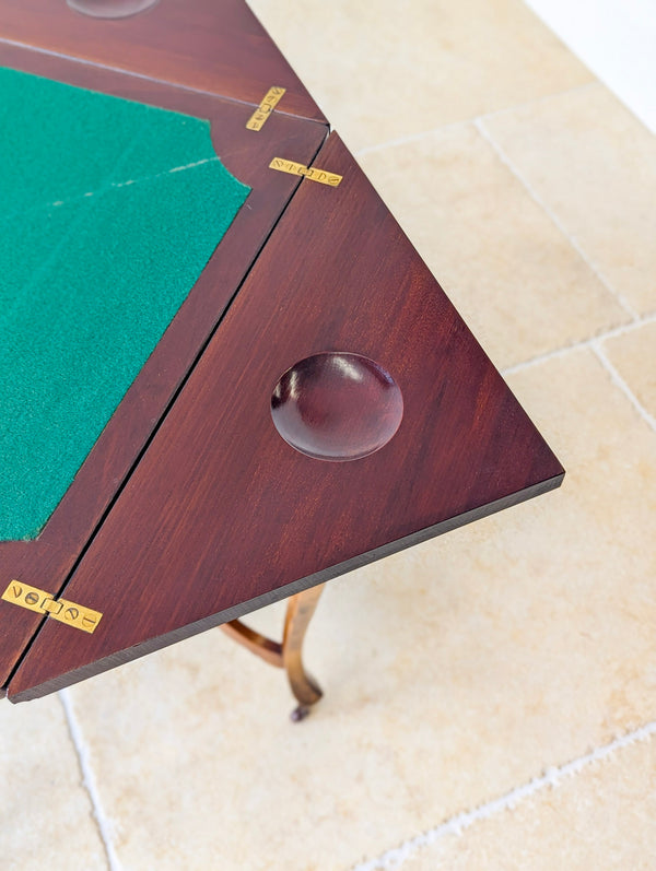 Antique Edwardian Mahogany Envelope Card Table c.1905
