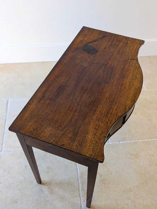 Antique Georgian Mahogany Serpentine Side Table c.1800