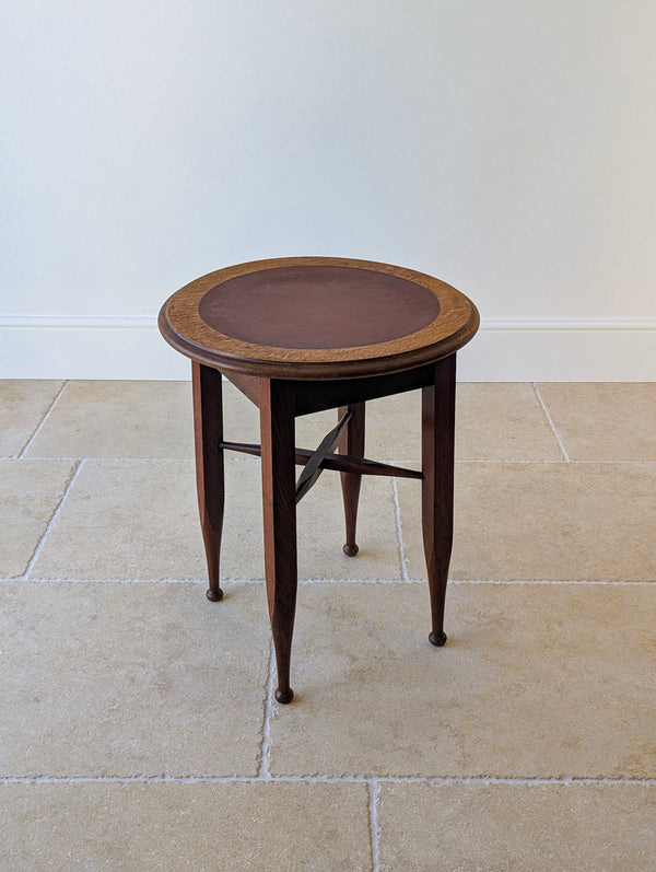 Antique Edwardian Arts & Crafts Oak Occasional Table c.1910