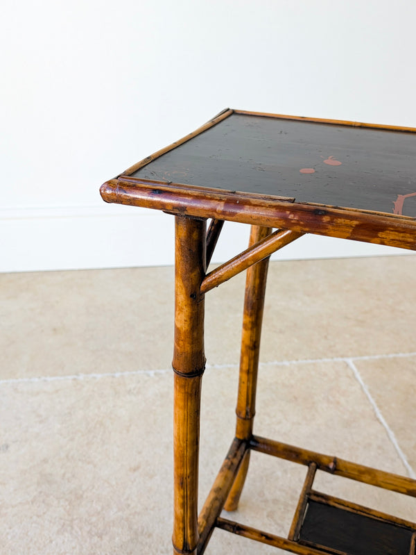Antique Victorian Bamboo Occasional Table c.1890