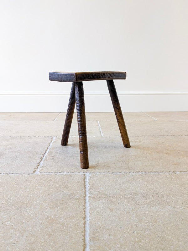 Antique Victorian Elm & Ash Cutler’s Stool c.1850