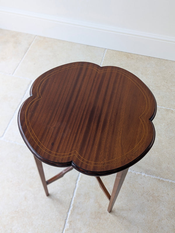 Antique Edwardian Mahogany Quatrefoil Occasional Table c.1905