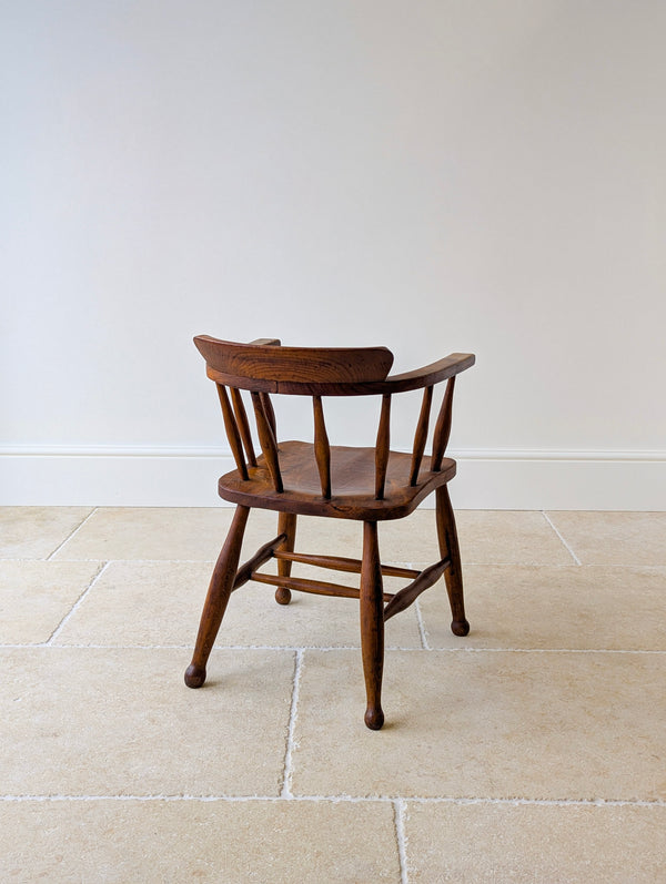 Arts & Crafts Style Utility CC41 Elm and Beech Desk Chair 1940’s