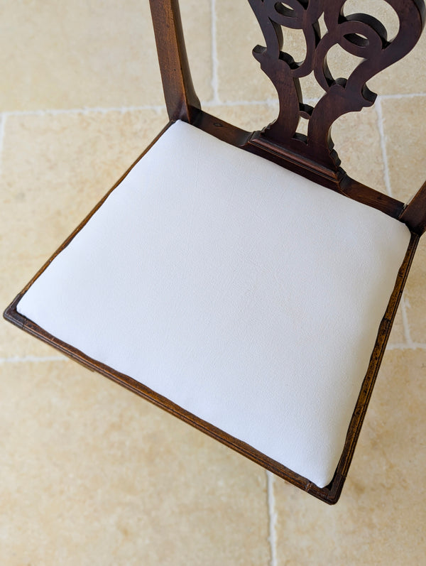 Set of Four Antique Georgian Chippendale Mahogany Dining Chairs c.1780