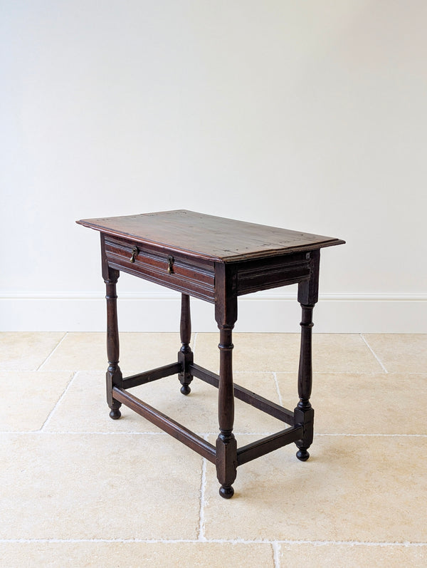 Antique Late 17th Century William & Mary Oak Side Table c.1690