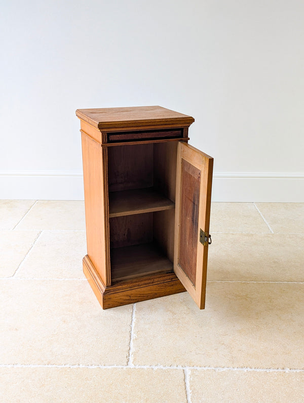 Antique Victorian Oak Bedside Cabinet c.1890