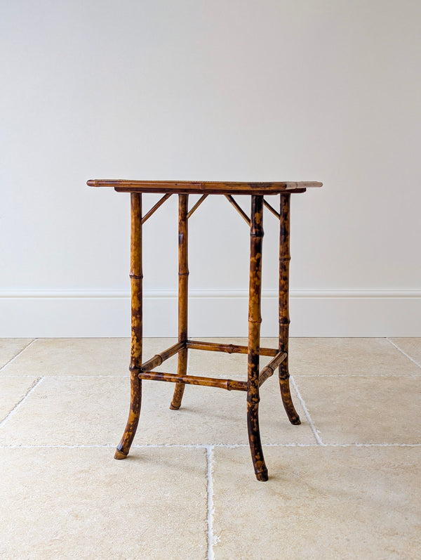 Antique Victorian Aesthetic Movement Inlaid Bamboo Occasional Table c.1880