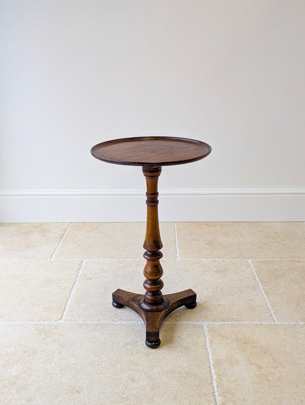 Antique Regency Mahogany and Beech Tilt-Top Wine Table c.1830