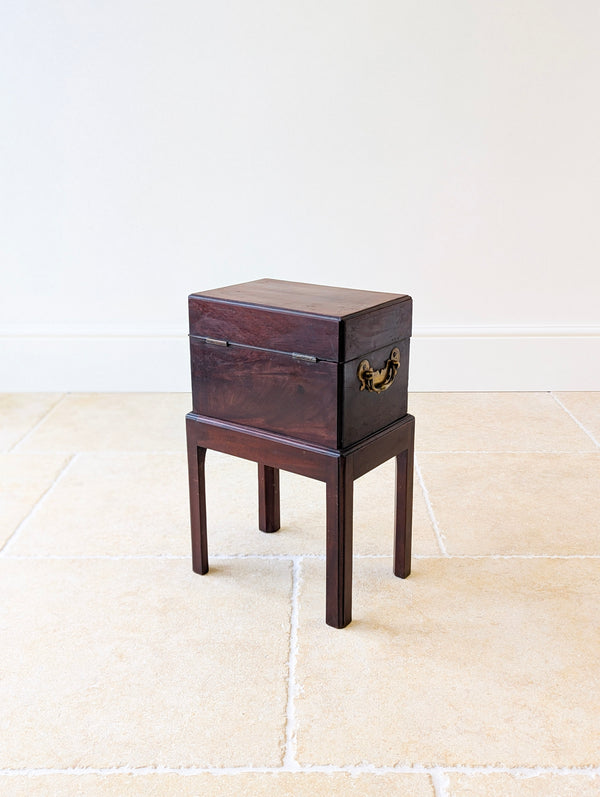 Antique Georgian Mahogany Cellarette on Stand c.1810