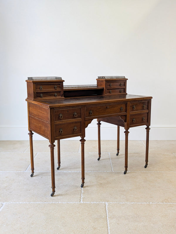 Antique Victorian Walnut Writing Desk c.1880
