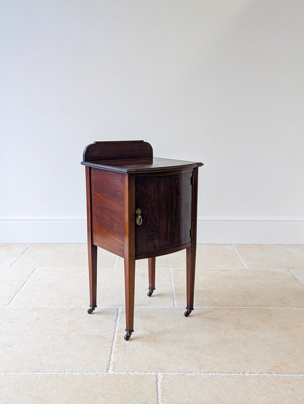 Antique Late Victorian Mahogany Bedside Cabinet c.1890