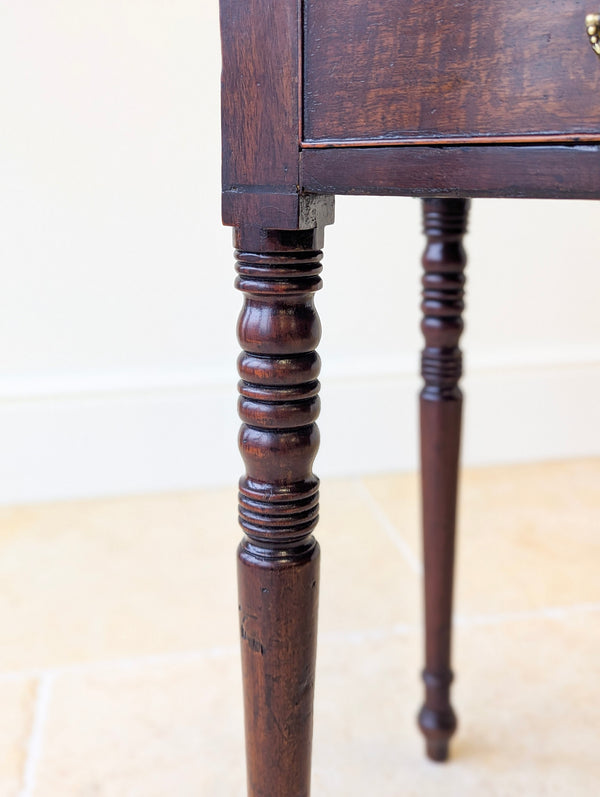 Antique Georgian Mahogany Bow-Front Writing Table c.1810
