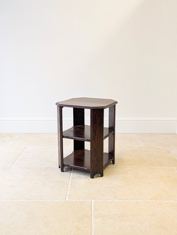 Antique Early 20th Century Oak Book Table c.1920