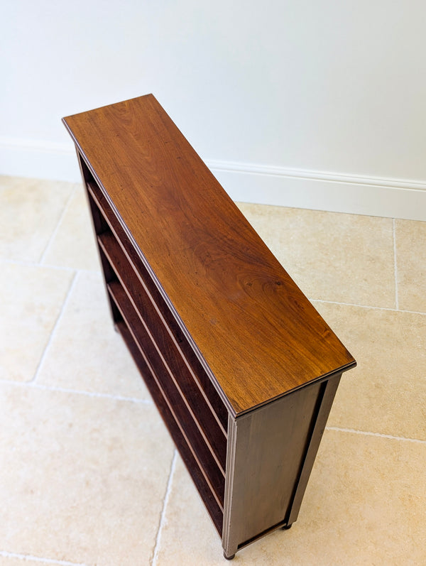 Antique Late Victorian Mahogany Open Bookcase c.1890