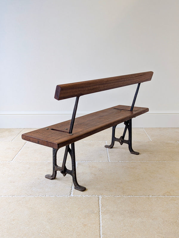 Antique Victorian Reversible Tram Bench by Fisher & Son c.1890