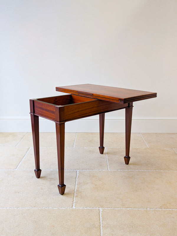 Antique Victorian Mahogany Card Table c.1890