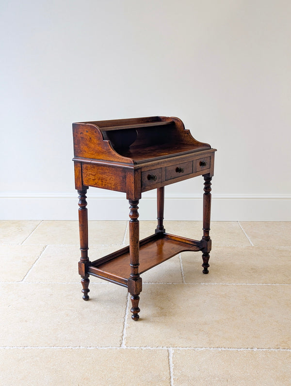 Antique Victorian Walnut Small Writing Table c.1890