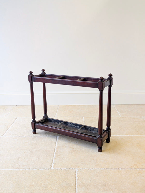 Antique Victorian Mahogany Country House Stick Stand c.1890