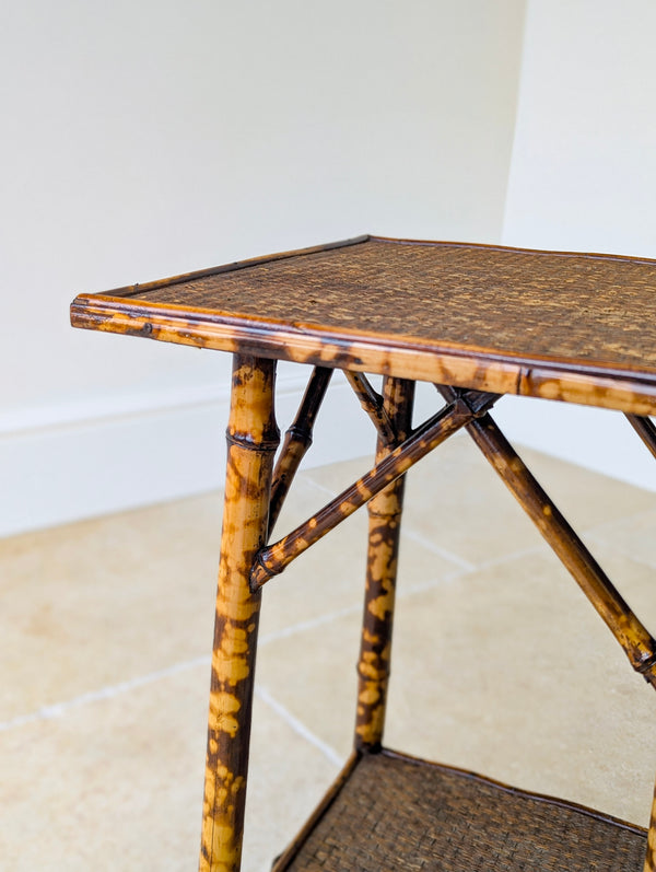 Antique Victorian Bamboo Occasional Table c.1890