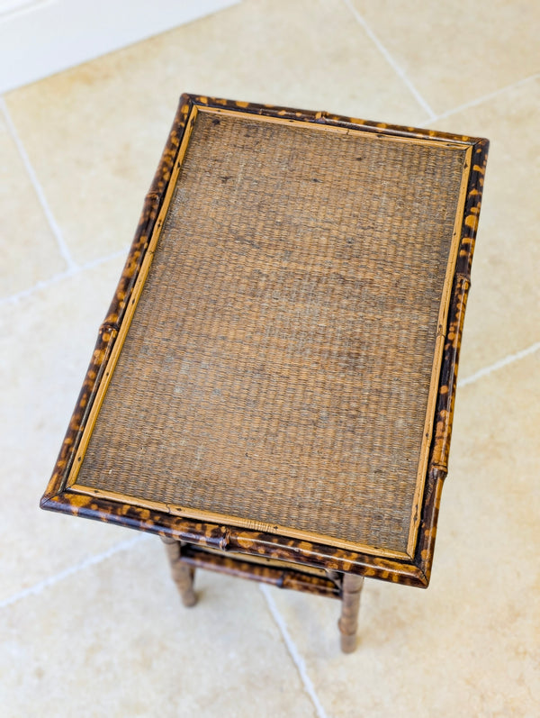 Antique Victorian Bamboo Occasional Table c.1890