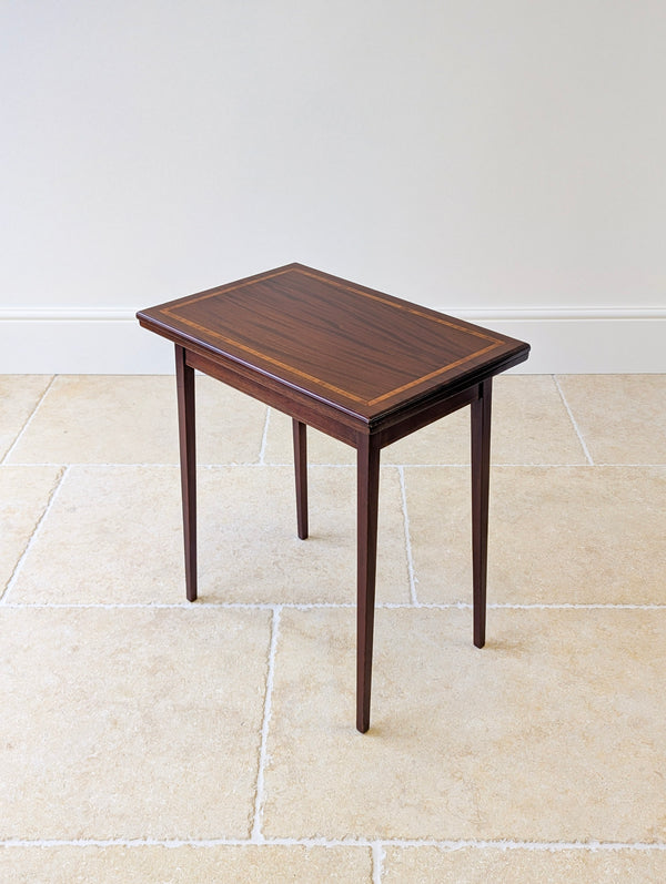 Antique Edwardian Mahogany Fold-Over Card Table c.1910