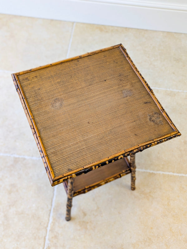 Antique Victorian Bamboo Occasional Table c.1890