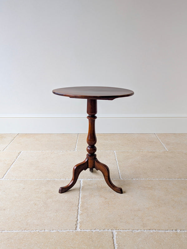Antique Georgian Mahogany Oval Tilt-Top Tripod Wine Table c.1820