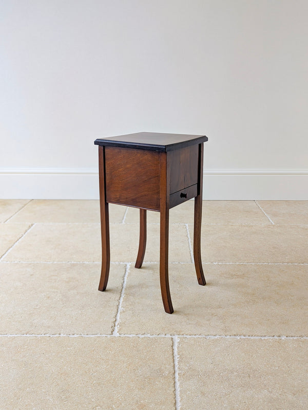Antique Early 20th Century Walnut Sewing Table c.1920