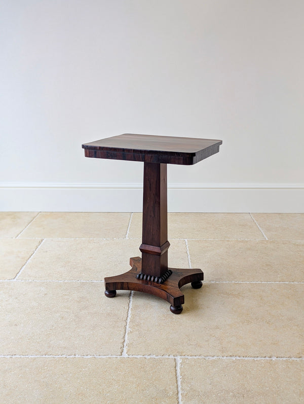 Antique Regency Rosewood Pedestal Occasional Table c.1820