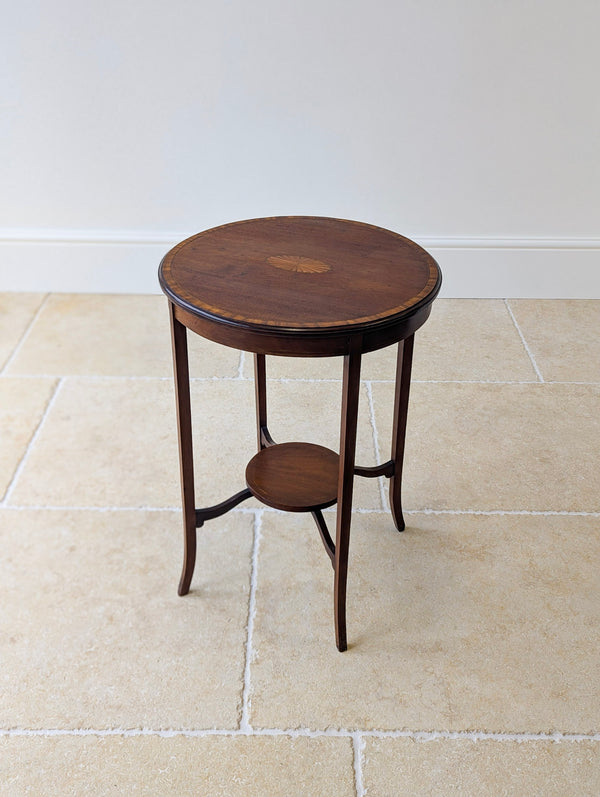 Antique Edwardian Mahogany Circular Occasional Table c.1905