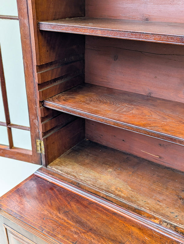 Antique Georgian Mahogany Bookcase Cabinet c.1800