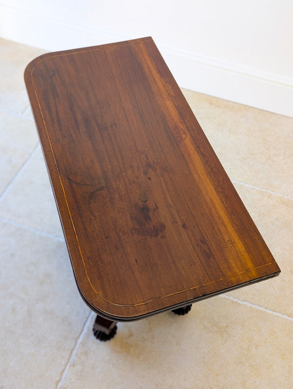 Antique William IV Mahogany Fold-Over Tea Table c.1830