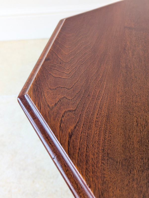 Antique Victorian Aesthetic Movement Mahogany Octagonal Occasional Table c.1890