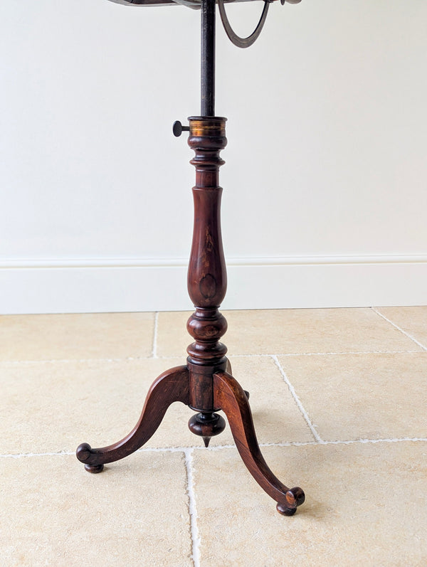 Antique William IV Rosewood Reading Stand & Occasional Table c.1830