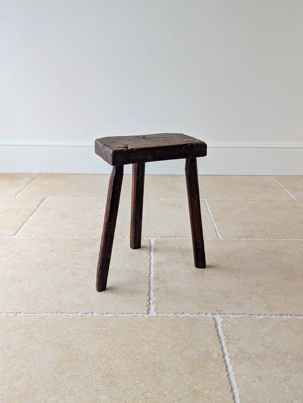 Antique Victorian Oak Birmingham Jeweller's Stool c.1860